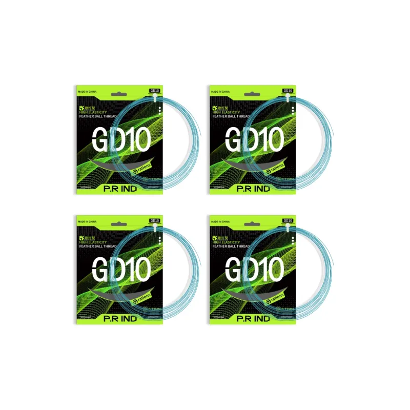 P.R IND Stretch Durable, Both Features Badminton Racket Strings Iris Blue Nylon Thread+Composite Yarn Unisex-10