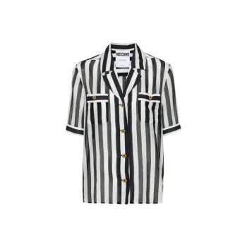 MOSCHINO Shirt Women's Black White