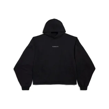 Balenciaga Logo Embellished Hoodie