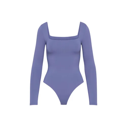 ARITZIA Contour Squareneck Longsleeve Bodysuit Bodysuits Women's Nightshade Blue/cheese Blue