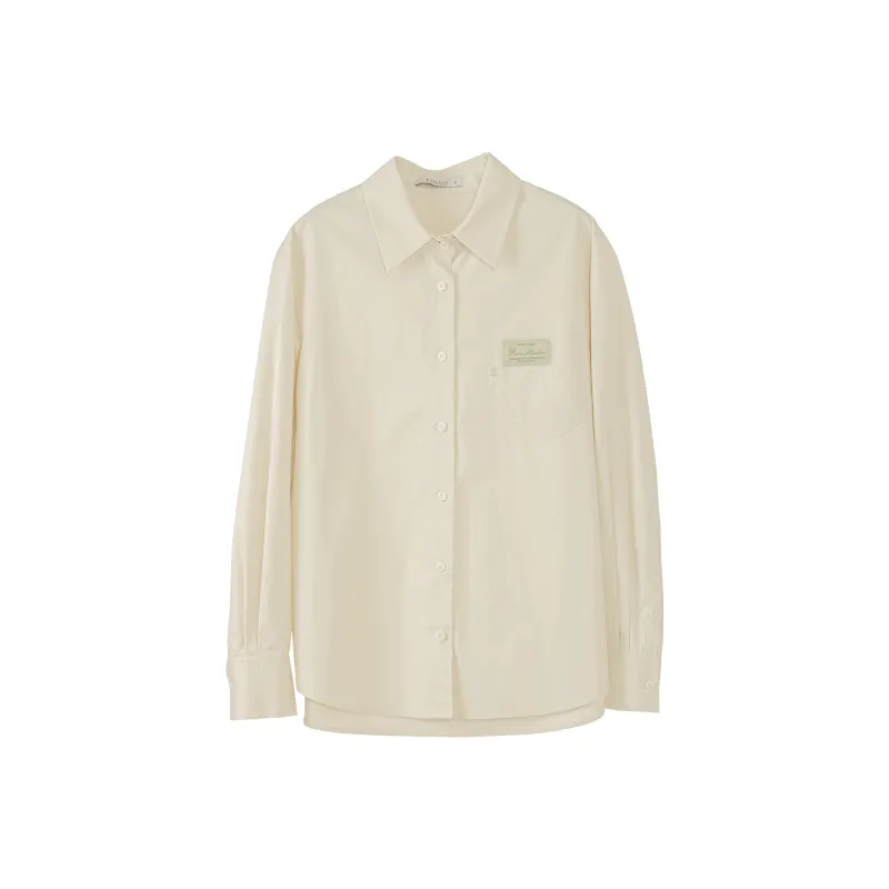 Fstudio Spring Korean Style Solid Color Sweet Style Versatile Shirt Women's-2