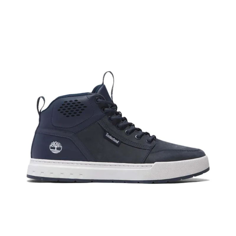 Timberland Maple Grove Wear resistant And Lightweight Mid Top Skateboard Shoes Men's Marine Blue-1