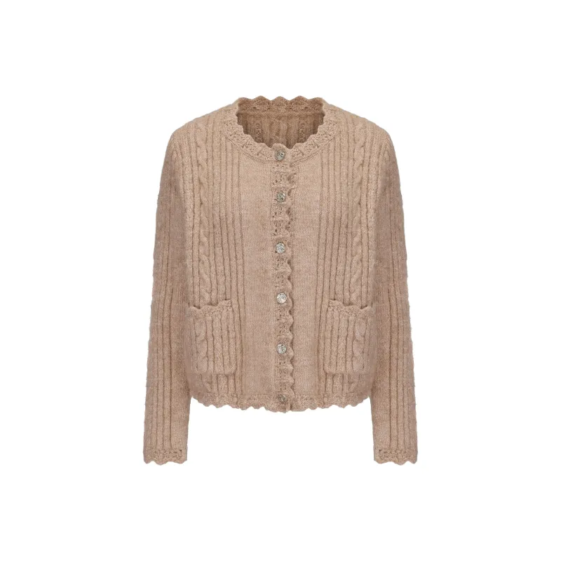 CHIWAWAMEME Knitwear Women's Oolong Milk Coffee-0