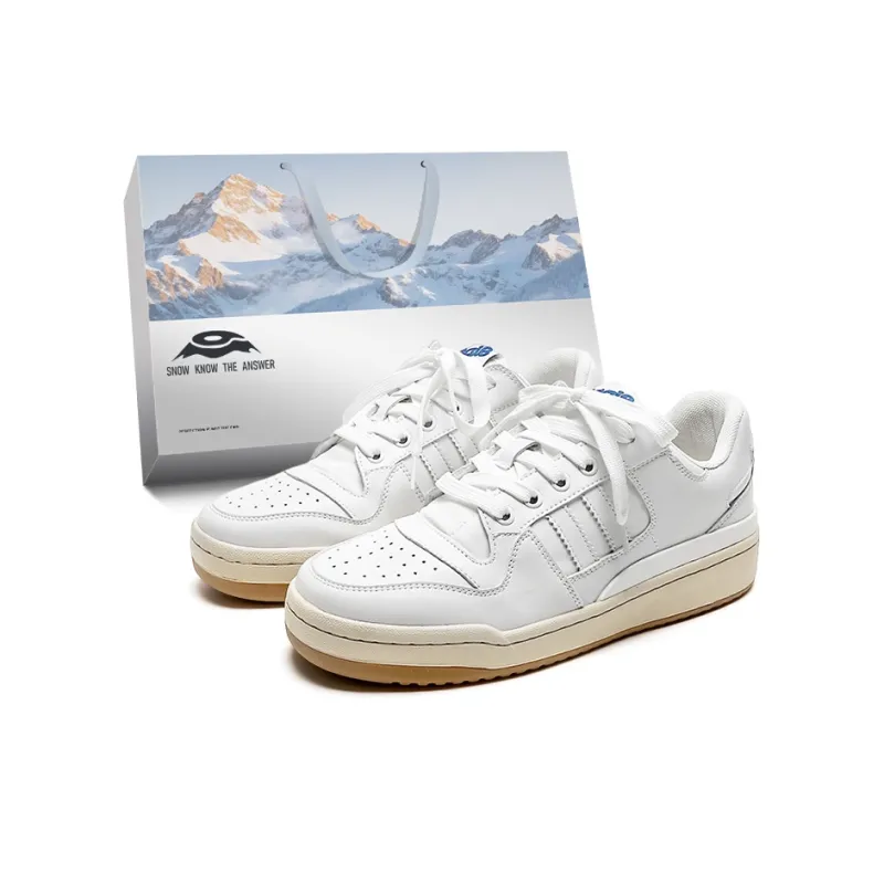 Snow Know The Answer SKTA Lightweight And Breathable Low Top Skateboard Shoes Men's White-0