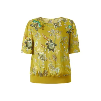 JZ. ANNAKRO Shirt Women's Floral Lemon