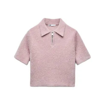 ZARA Polo Shirts Women's Pink