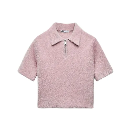ZARA Polo Shirts Women's Pink