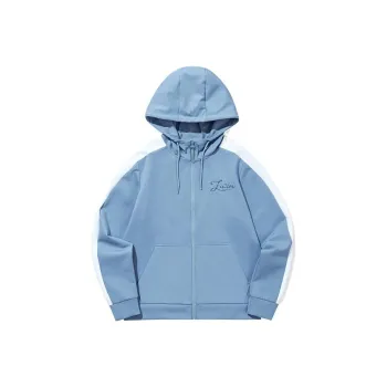 QIAODAN Jackets Women's Porcelain Gray Blue/Jordan White