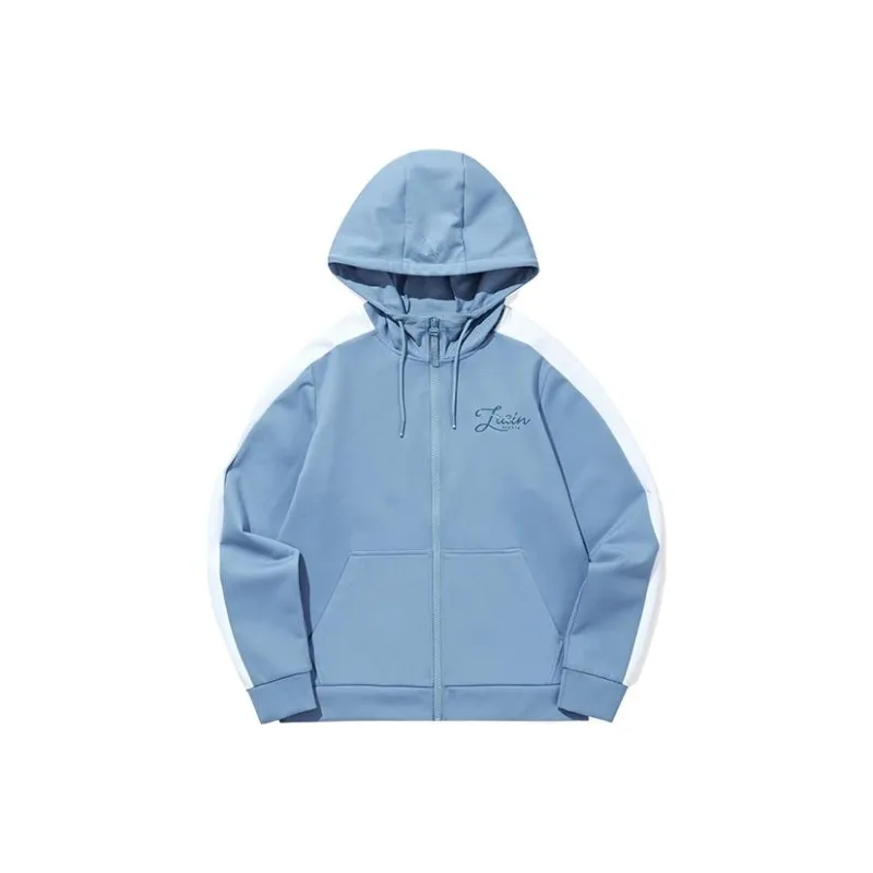 QIAODAN Jackets Women's Porcelain Gray Blue/Jordan White-0
