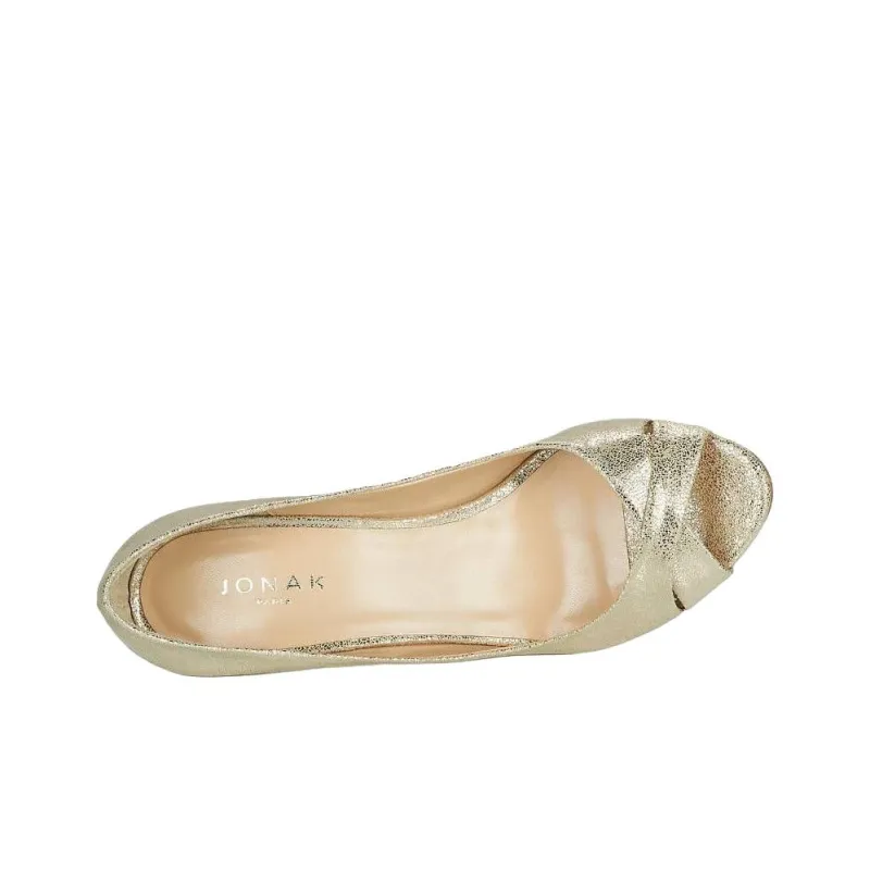 JONAK Slim Heel High Heels Women's Gold-11