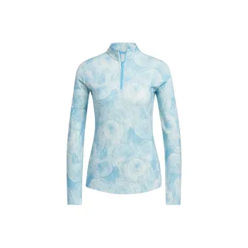 Adidas Free Shipping With AdiClub Ultimate365 Printed Quarter-Zip Mock