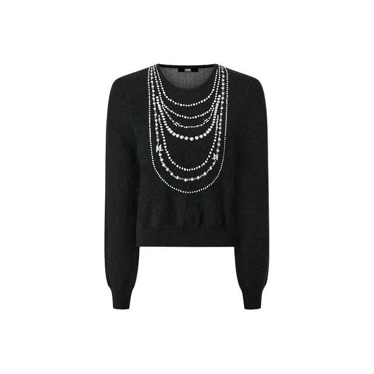KARL LAGERFELD FW23 Knitwear Women's Black-0