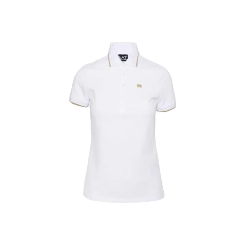 EMPORIO ARMANI EA7 Polo Shirt Women's White-0
