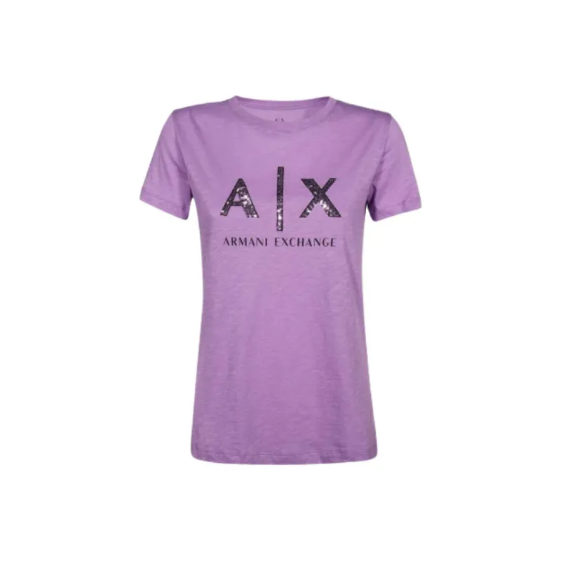 ARMANI EXCHANGEAE T-Shirt Women's Purple-0