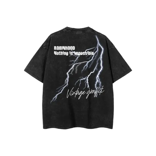 ROBINHOOD T Shirts Unisex Black