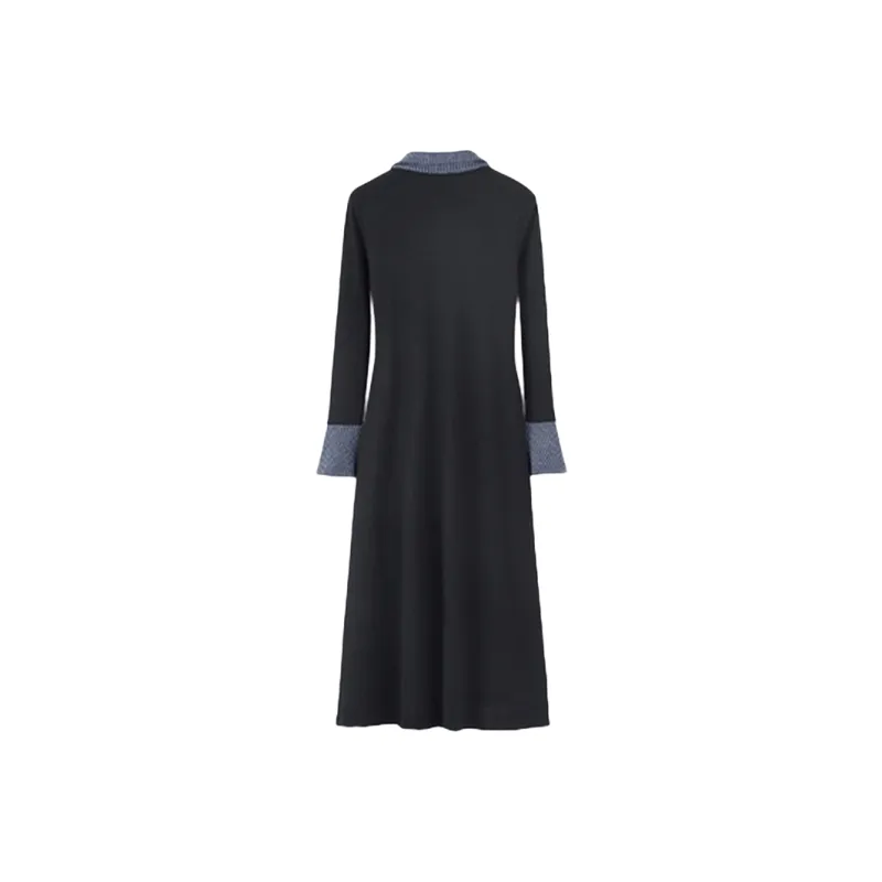 JOSR Long Sleeved Dress Women's Black-1