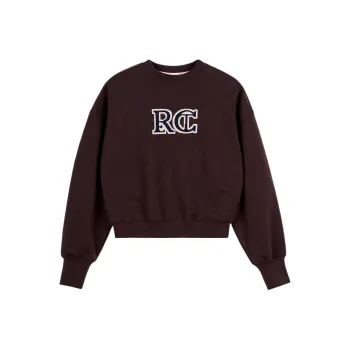 RECTO SS24 RC EMBROIDERY CLASSIC SWEATSHIRT Sweatshirt Women's Vintage Brown/Vintage Brown
