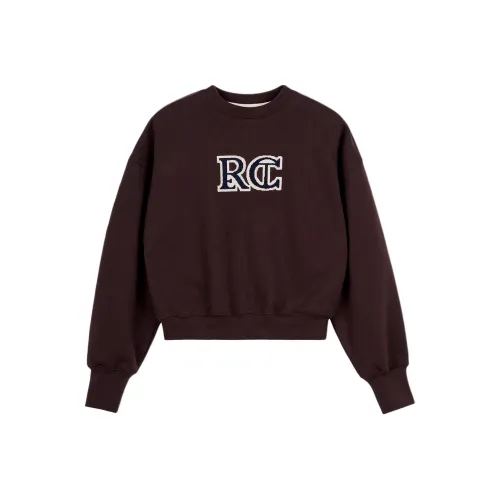 RECTO SS24 RC EMBROIDERY CLASSIC SWEATSHIRT Sweatshirt Women's Vintage Brown/Vintage Brown
