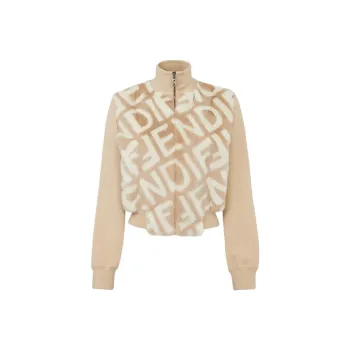 FENDI Jackets Women's Beige Yellow