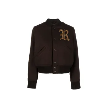 Polo Ralph Lauren Logo patch Button up Bomber Jacket