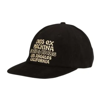 Deus Ex Machina Cotton Baseball Caps Men's Black