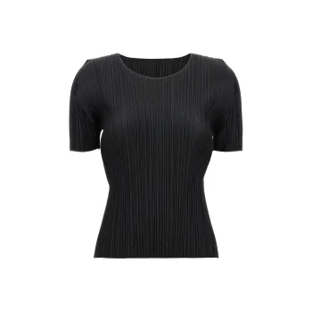 PLEATS PLEASE ISSEY MIYAKE Pleated Crewneck Top