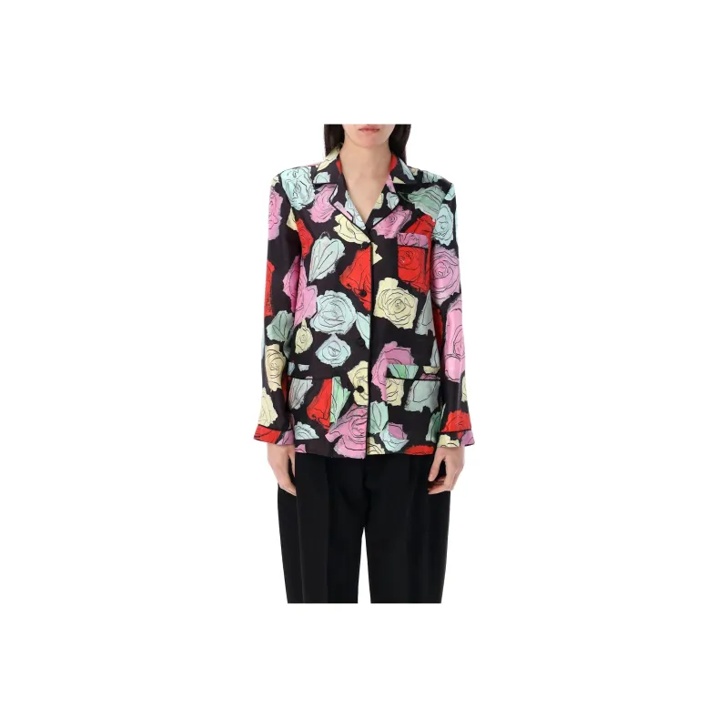MARNI Floral Motif Twill Pijama Shirt-0