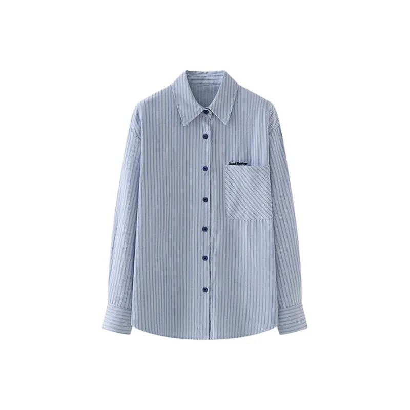 Ning Cai Yuer Shirt Women's Blue-0