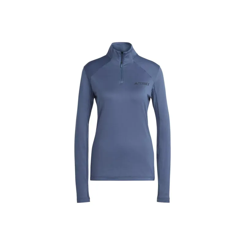 Adidas W MULTI 1/2 FL Sweatshirt Women's Blue-0