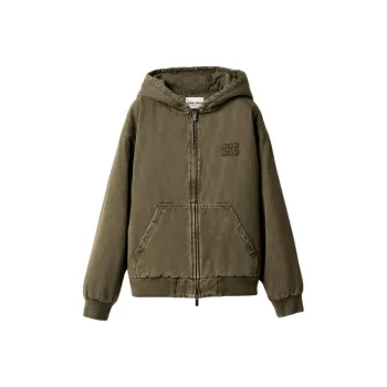 MIU MIU Jackets & Coats Women's Olive Green