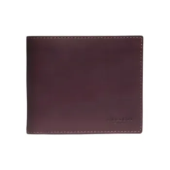 COACH Billfold Wallet Calfskin Card Holder, Wallet Men's Peach Blossom Heart Brown