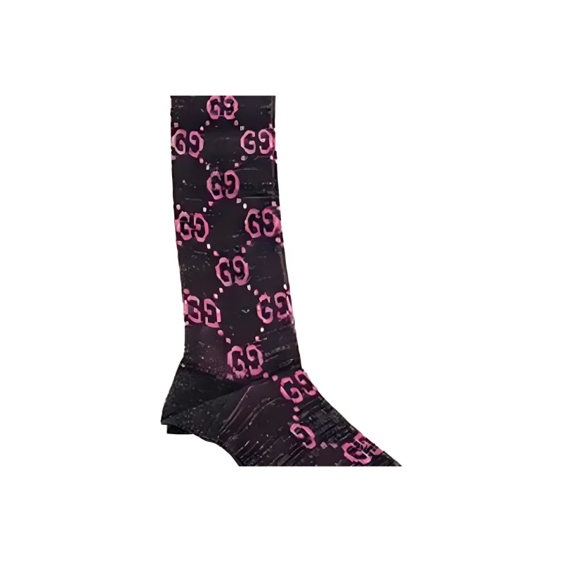 GUCCI SS23 Knee High Socks Women's 1 Pack Black-1