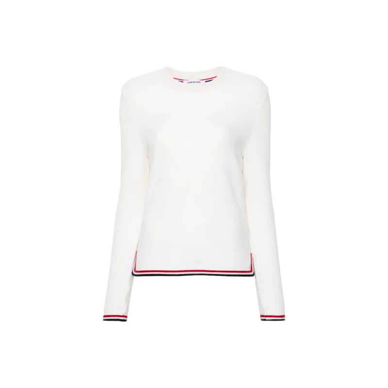 THOM BROWNE Striped border Cashmere Jumper-0