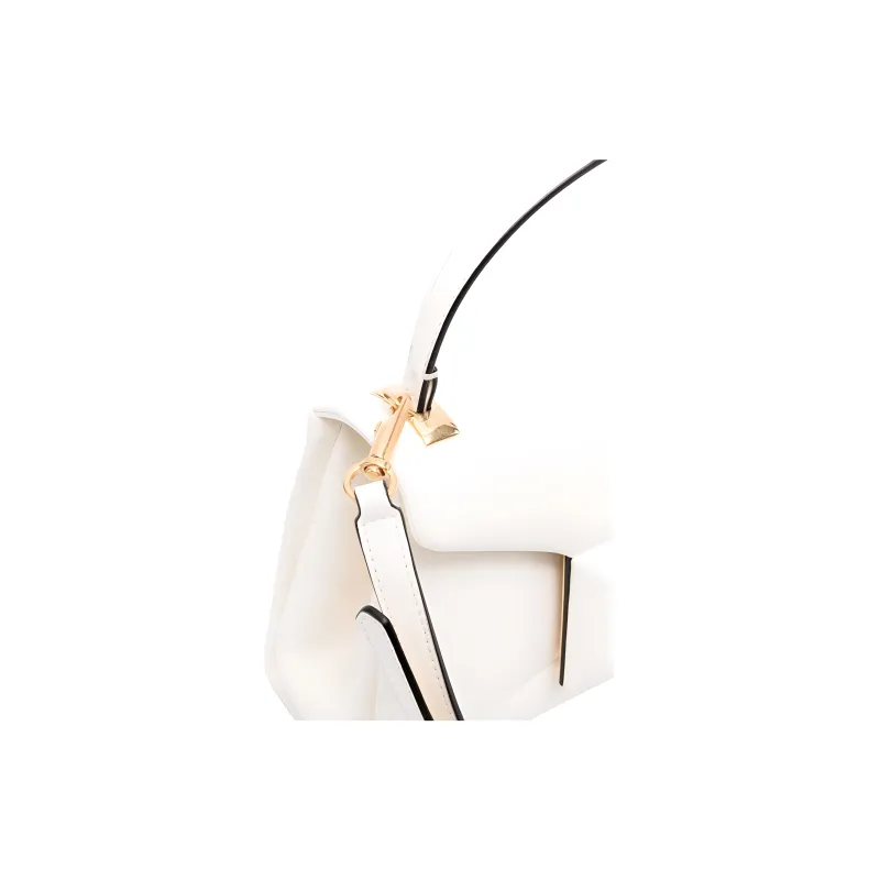 Valentino Calfskin Shoulder Bag, Crossbody Bag, Handbag Women's Cream-2