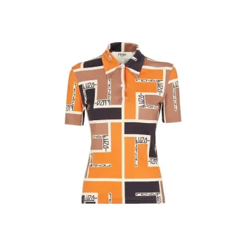 FENDI Ff Motif Short Sleeved Polo Shirt