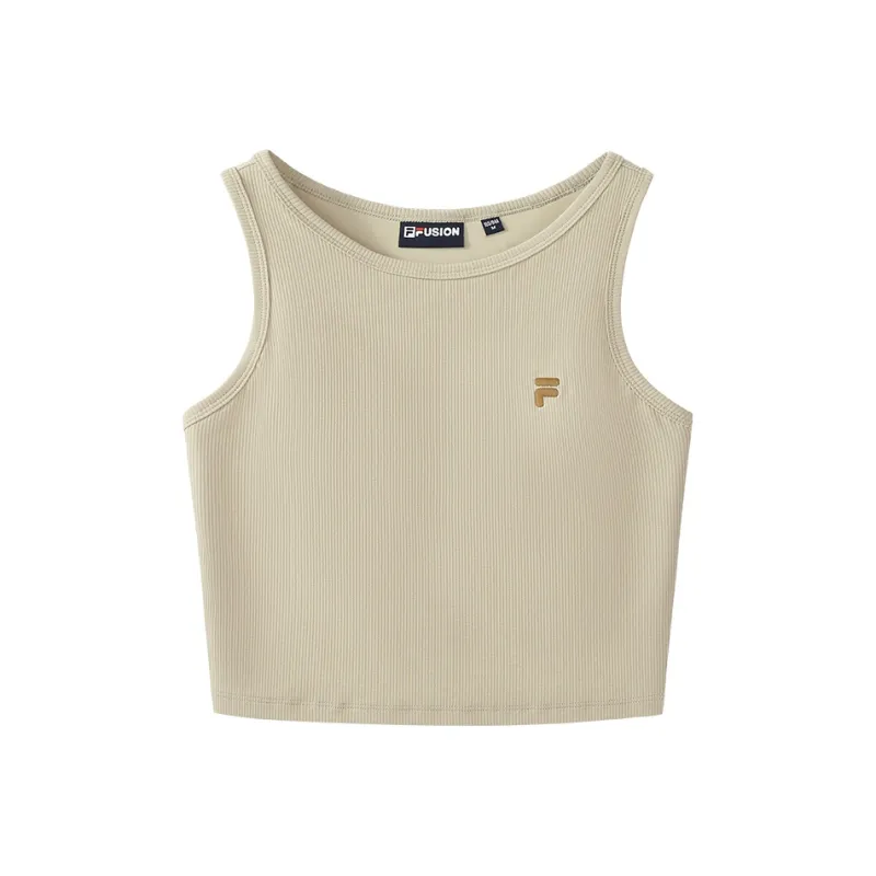 FILA FUSION Tank Top Women's Oil Painting Khaki-0