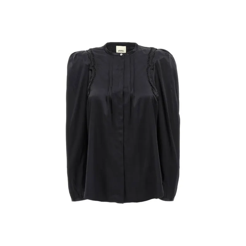 ISABEL MARANT Lace Detailed Crewneck Blouse-0