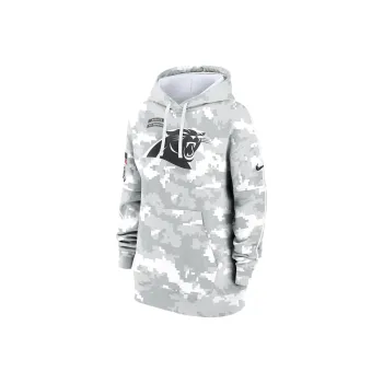 Nike Carolina Panthers Salute To Service Primary Edge Club Women's Nike Nfl Pullover Hoodie
