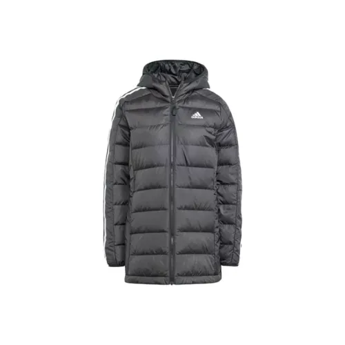 Adidas Free Shipping With AdiClub Essentials 3 Stripes Light Down Hooded Parka