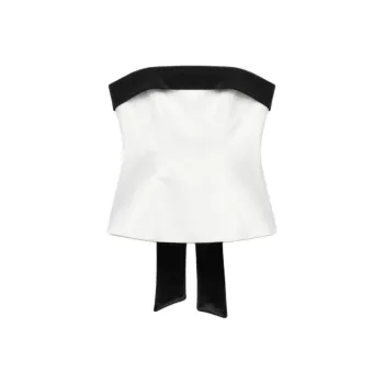 ZARA Trf Strapless Top Women's White