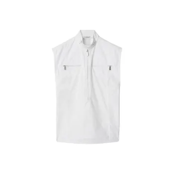Burberry Half zip Cotton Tank Top