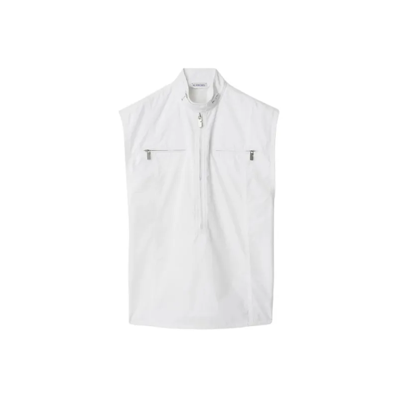 Burberry Half zip Cotton Tank Top-0