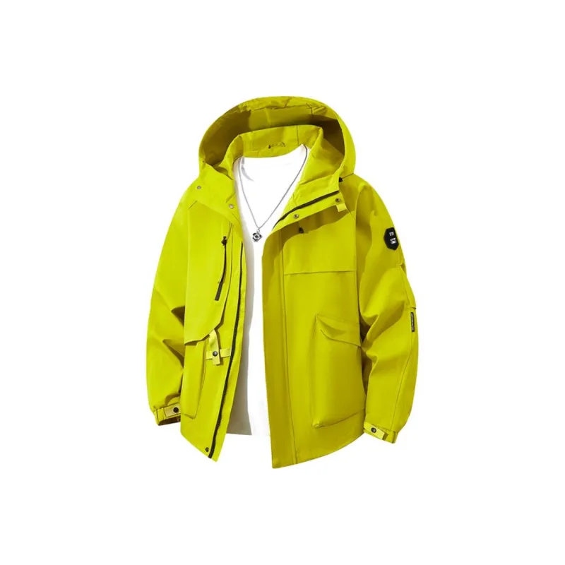 LSVE Jackets Coats Unisex Green Yellow-0