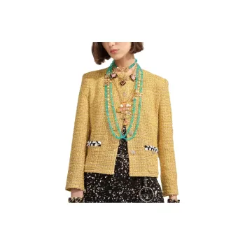 CHANEL Jackets Women's Yellow