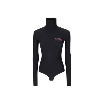 MM6 Maison Margiela Number Printed High-Neck Bodysuit