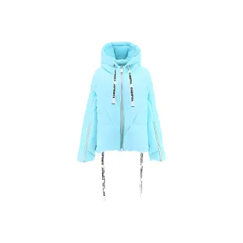 KHRISJOY Down Jacket Women's Fluorescent Blue