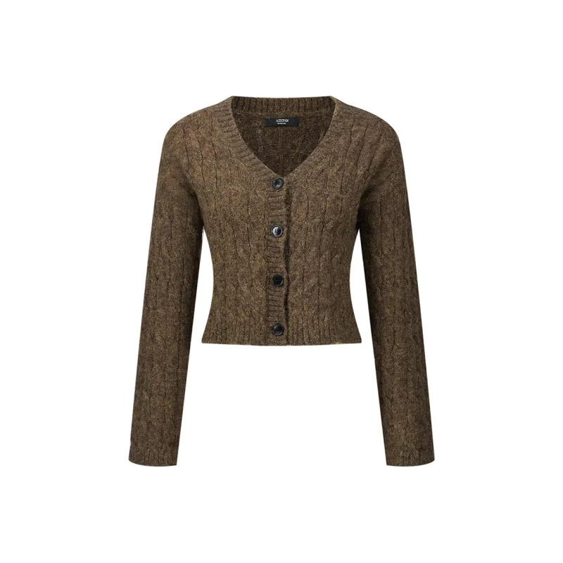 AZEPAM Knitwear Women's Heather Gray Green-0