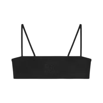 CELINE Triomphe Matte Jersey Bandeau Top