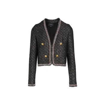 Giambattista Vall Sequin-embellished Tweed Jacket