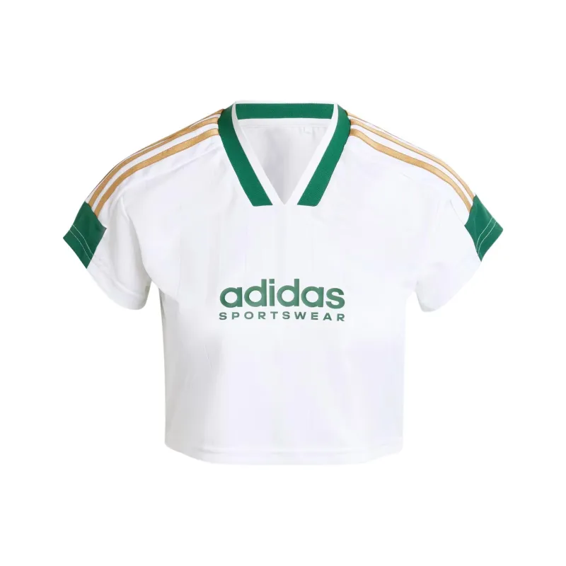 Adidas Tiro Cut Drop Shoulder Sleeve T-Shirt Women's White-0